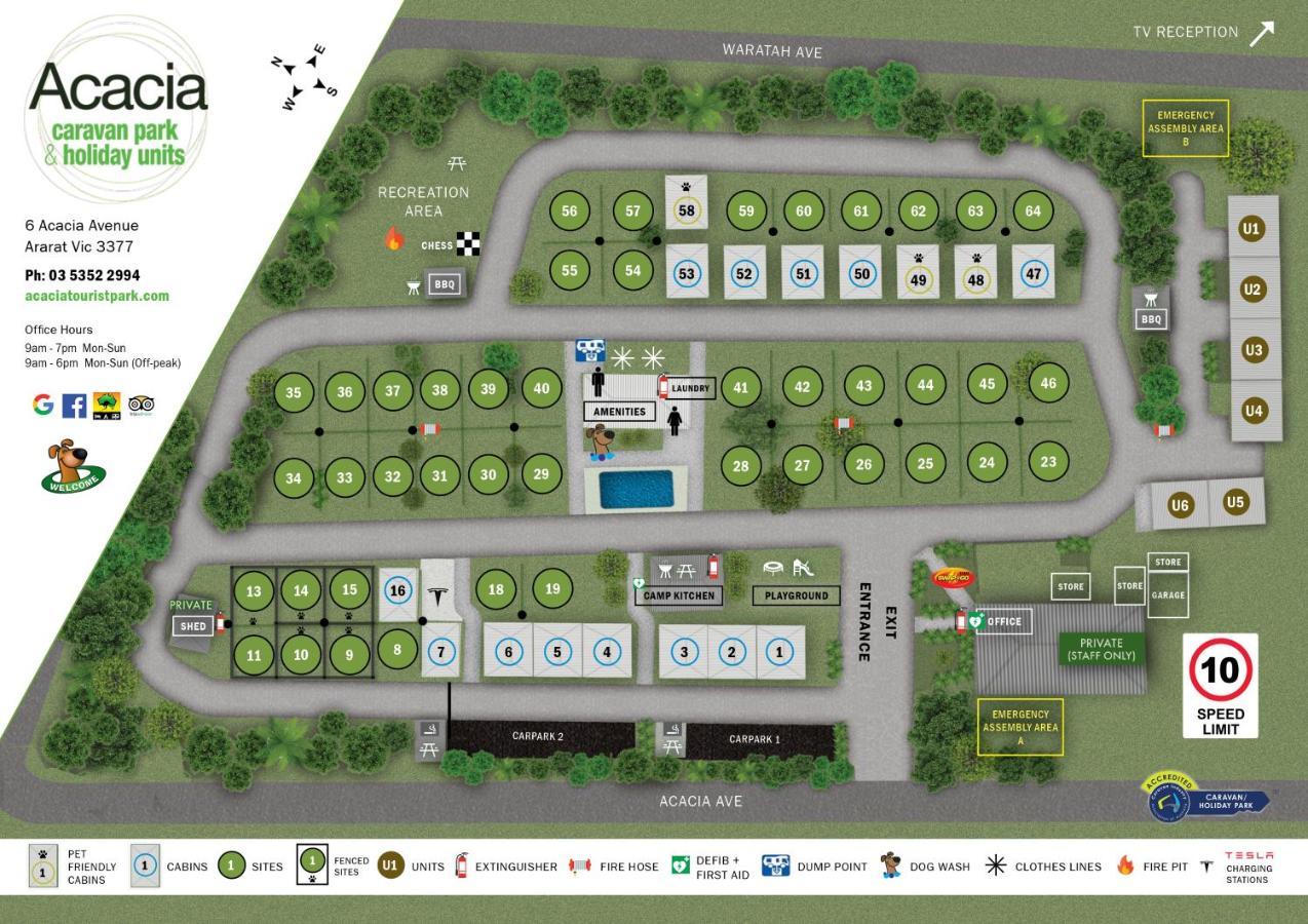 Acacia Caravan Park & Holiday Units Ararat Buitenkant foto